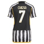 Günstige Fußballtrikots Juventus 2023-24 Chiesa 7 Frauens Heimtrikot Kurzarm